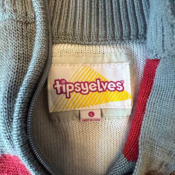 Tipsy Elves FIRST RUN SWEATER Ski Apres Retro look unisex m-large w-xl - Picture 3 of 7